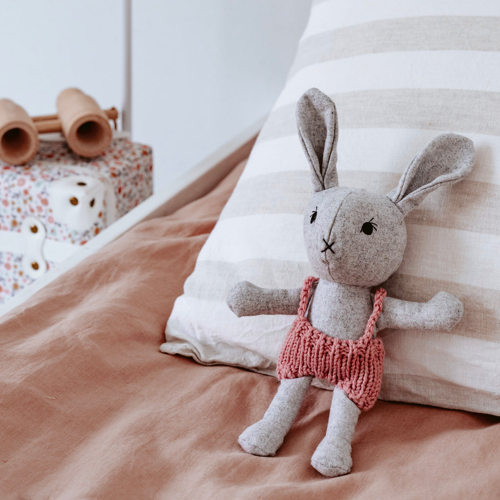 agatha rabbit soft toy and the little dog laughed